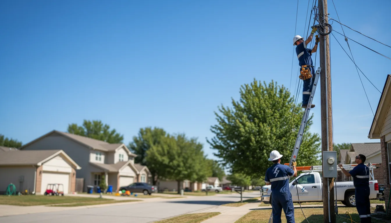 Residential electrician providing installation services in Vida, MT